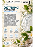 LAMAR PROFESSIONAL SILVER CLEANSER &mdash; очищающий гель для проблемной кожи с коллоидным серебром и зеленым чаем, 200 мл