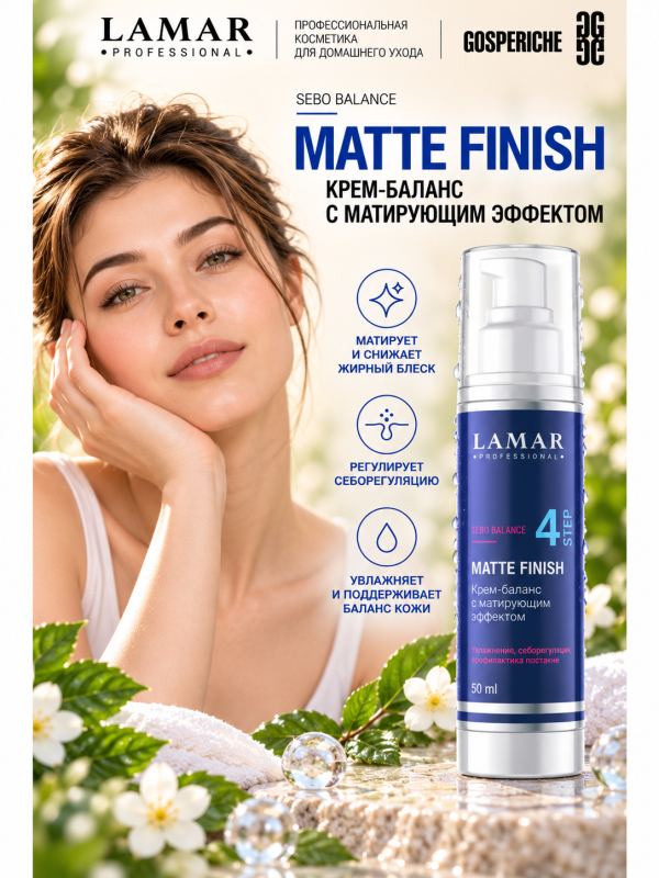 Крем-баланс с матирующим эффектом MATTE FINISH 50 мл