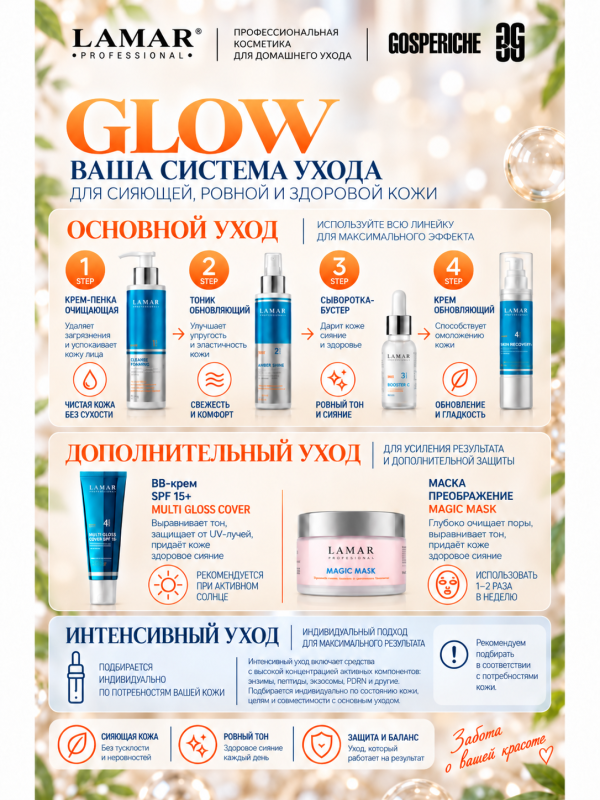 LAMAR PROFESSIONAL CLEANSE FOAMING &mdash; крем-пенка очищающая с алоэ вера и аллантоином, 200 мл