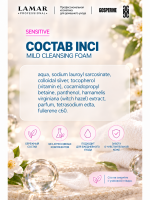 LAMAR PROFESSIONAL MILD CLEANSING FOAM &mdash; пенка для умывания бессульфатная успокаивающая с экстрактом гамамелиса, 150 мл