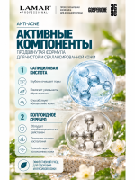 LAMAR PROFESSIONAL CORRECTOR MASK &mdash; маска-корректор против несовершенств кожи с салициловой кислотой и серебром, 100 мл