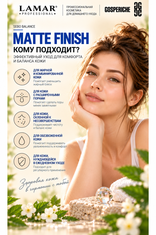 Крем-баланс с матирующим эффектом MATTE FINISH 50 мл